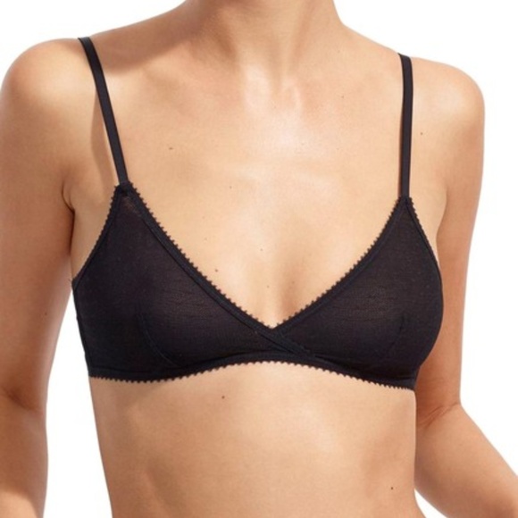 J. Crew Other - NWT J. Crew black sheer mesh polkadot bralette J. Crew Other - NWT J. Crew black sheer mesh polkadot bralette